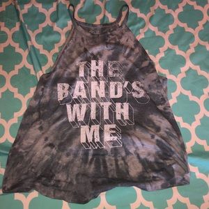 The Bands With Me tie dye crop top